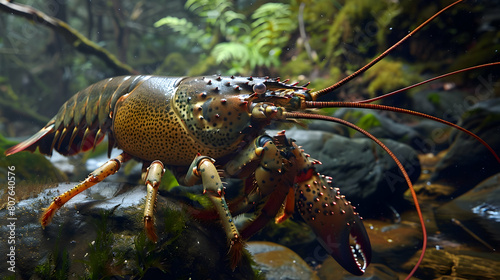 Tasmanian freshwater giant lobsters found in streams.