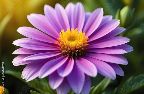 Close up of a bright colorful flower