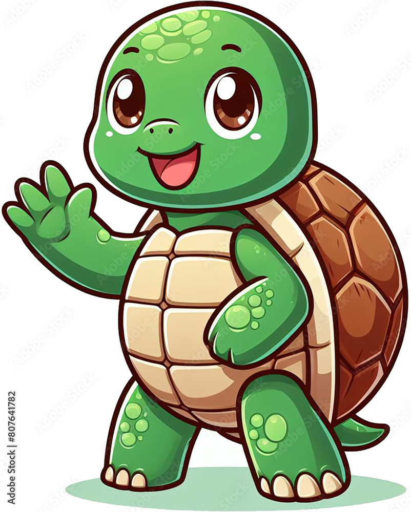 Fototapeta premium 거북이. 거북이 캐릭터.