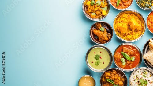 Wallpaper Mural  Freshly Made and Prepared Indian wedding buffet Lunch or dinner in group food includes Shahi Paneer, Naan, Snack etc, selective focus. Torontodigital.ca