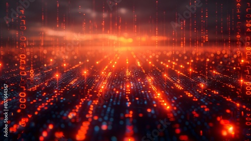 Big Data. Business intelligence technology background. Virtual reality technology analysis. Data science machine learning. Artificial intelligence data research.