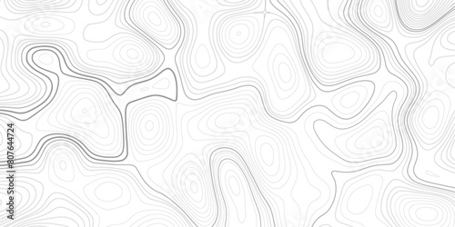 Topographic map background concept. Topo contour map. Vector abstract illustration. Geography concept. paper texture design photo