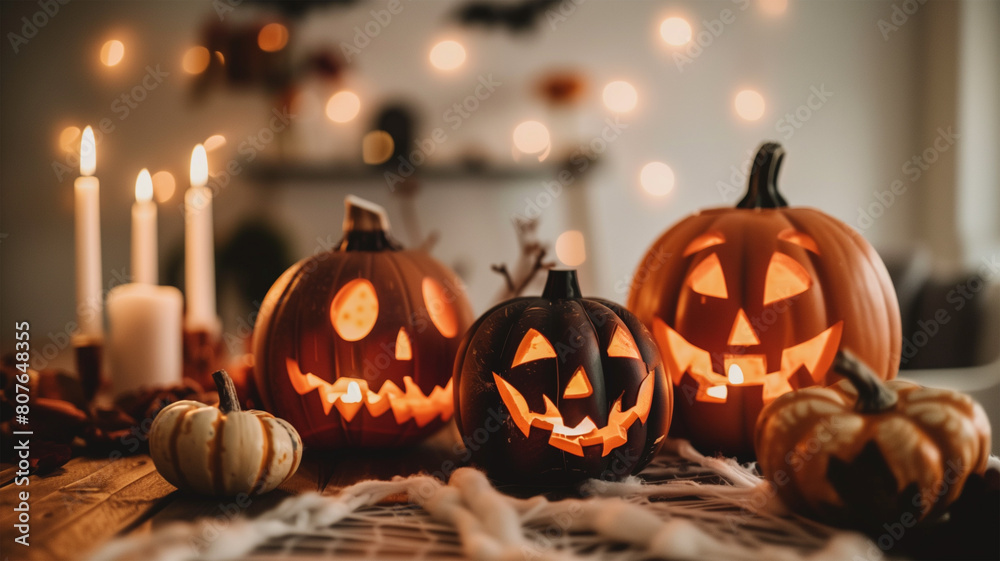 Fototapeta premium ハロウィンの飾りのイメージ 
