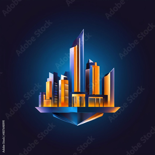  logo for a company that builds real estate on