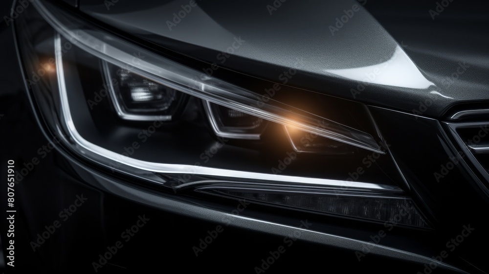 High-Quality Image Featuring Car Headlight