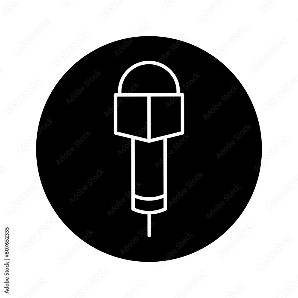 Microphone icon vector. mic illustration sign. Karaoke symbol. Audio logo.