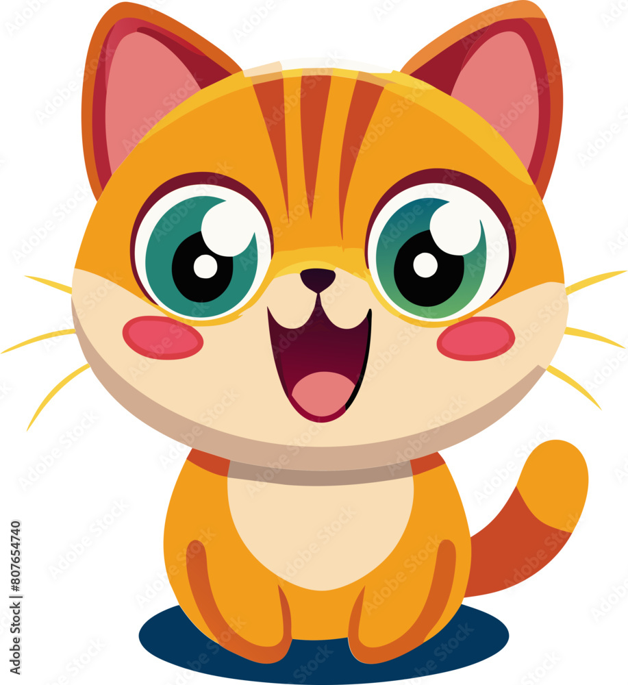 cute cartoon cat illustration cute cartoon cat illustration