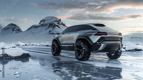 a concept car with active suspension technology for a smooth ride on any terrain