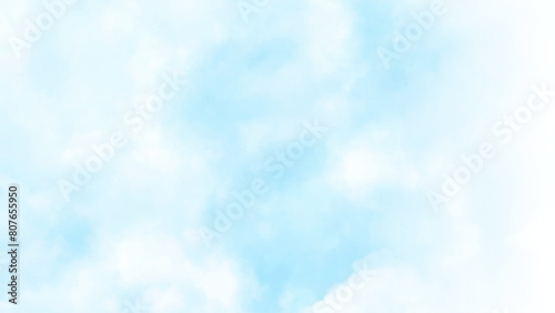 Sky blue background. Sky cloud clear. Blue sky horizon background with clouds. Vector illustration.