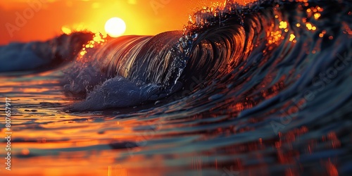 Waves at sunset © Coosh448
