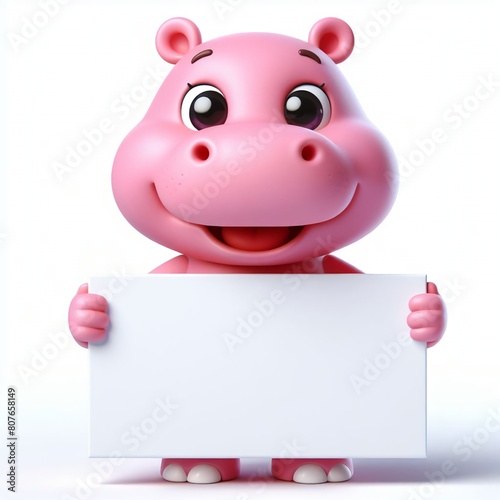 3d mascot hippopotamus  a series of pictures  lifestyle