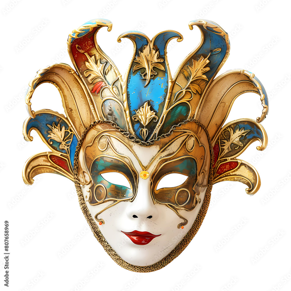 Carnival venice mask on transparent background. Generative ai design ...