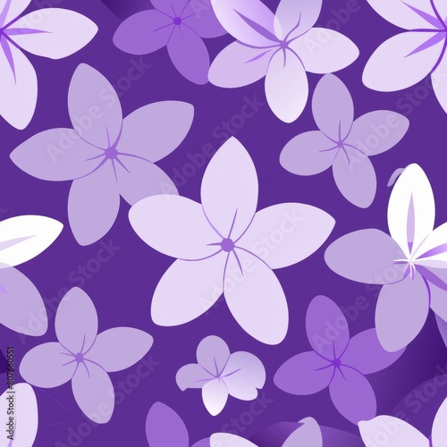 Seamless pattern of fragrant lilacs in shades of purple and lavender  Generative AI