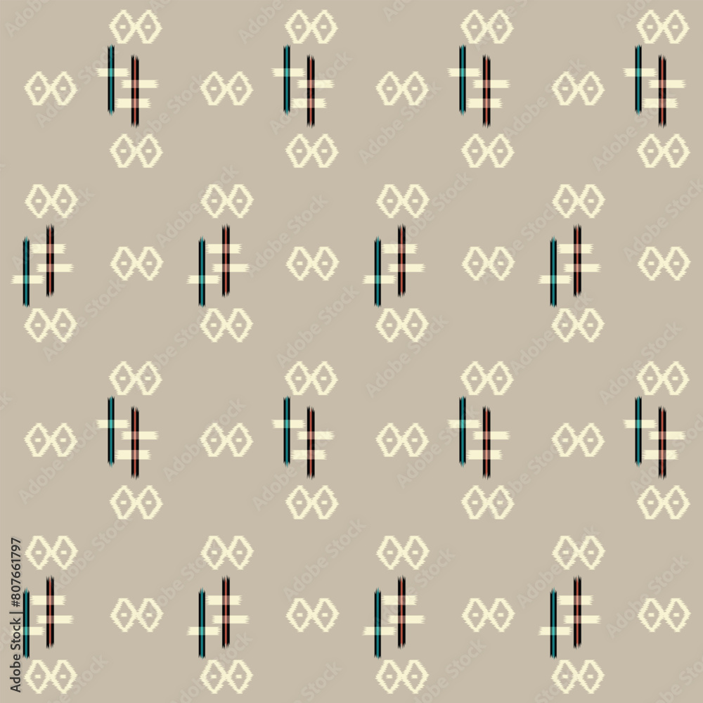 Japanese Cross Motif Diamond Vector Seamless Pattern Japanese Cross Motif Diamond Vector Seamless Pattern