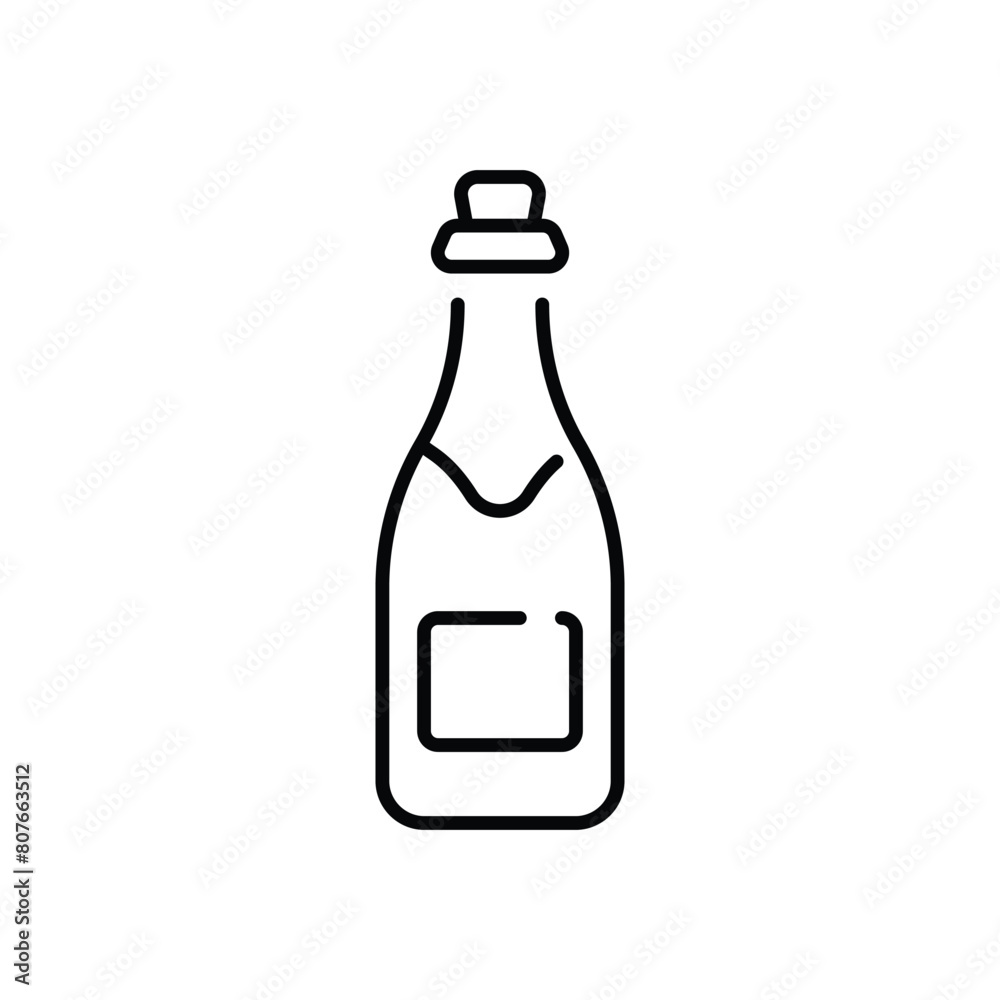 Champagne vector icon Champagne vector icon