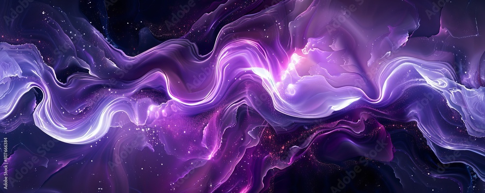 Fototapeta premium Abstract Holographic Purple and black background