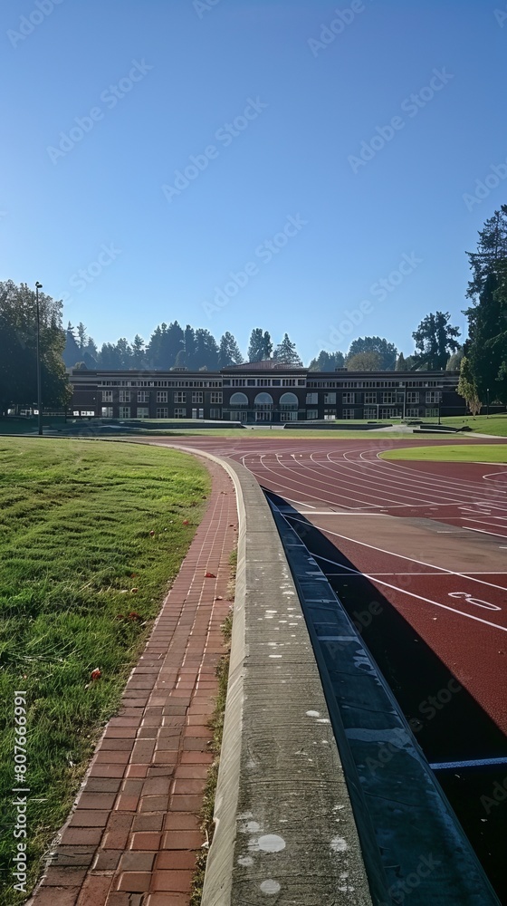 Fototapeta premium Stadium High School pano