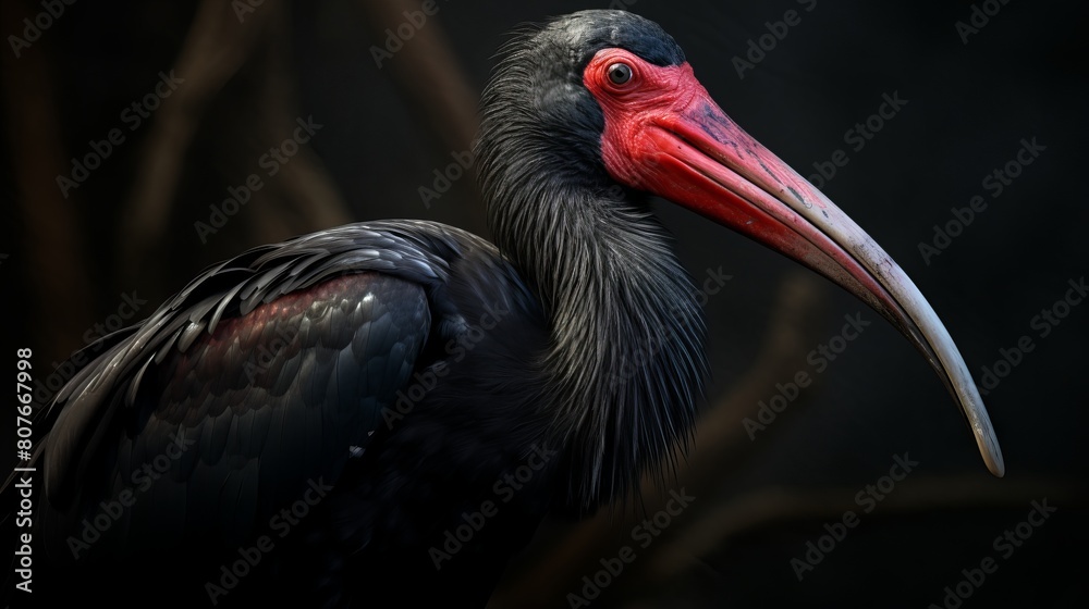 Fototapeta premium portrait of a stork