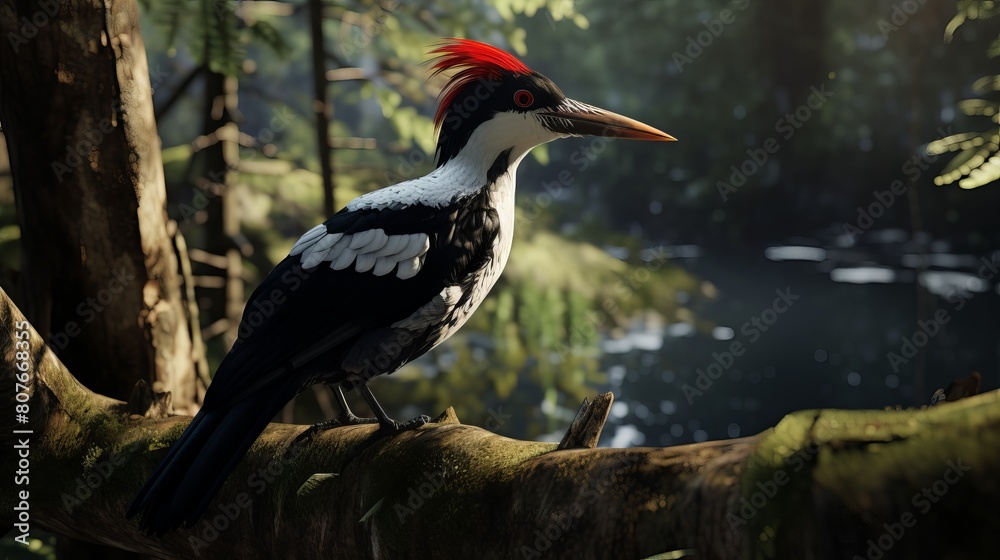 Obraz premium red billed hornbill