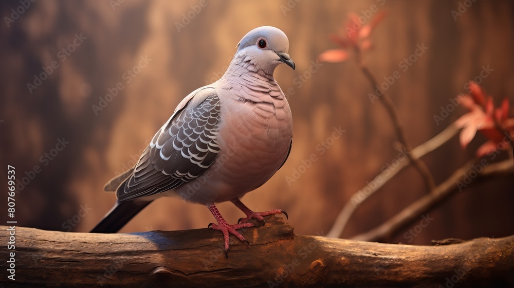 Obraz premium pigeon on a branch