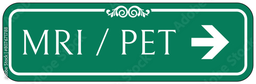 Magnetic resonance imaging (MRI) / Positron emission tomography (PET) sign