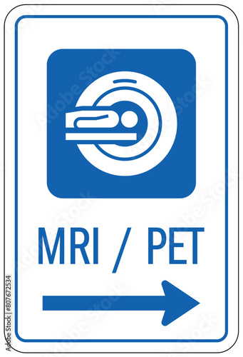 Magnetic resonance imaging (MRI) / Positron emission tomography (PET) sign