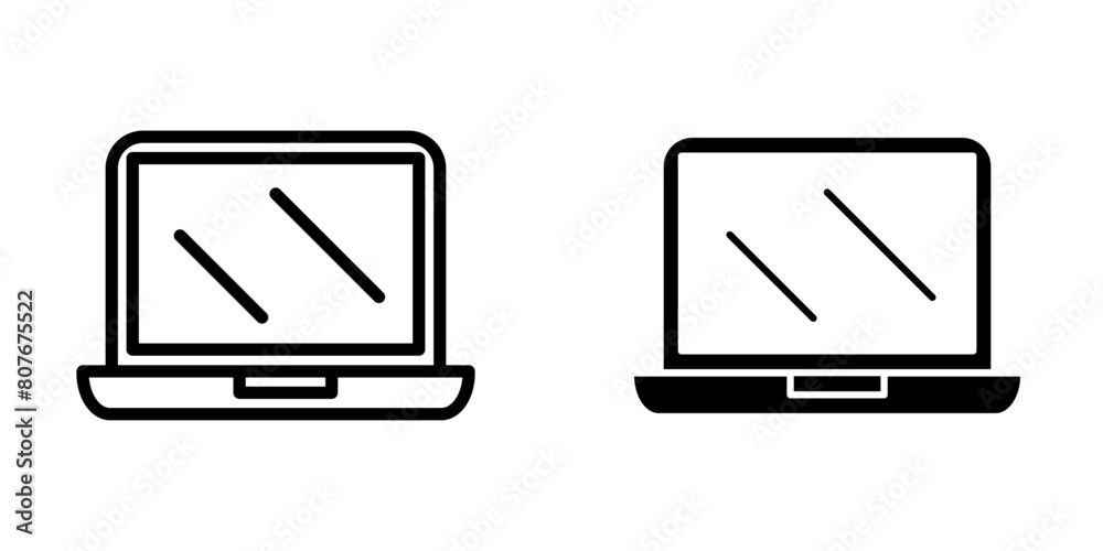Illustration Vector Graphic of Laptop icon template Illustration Vector Graphic of Laptop icon template