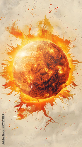Captivating Visualisation of Sun's Magnetic Field Impact on Sunspots Within its Radiant Photosphere