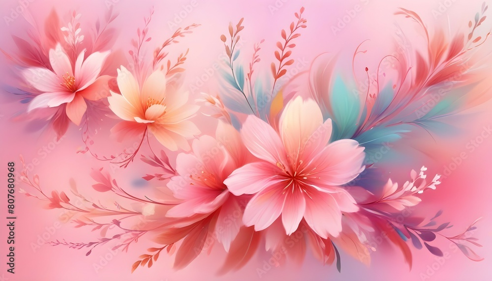 An enchanting bokeh backdrop featuring delicate petals scattered in a blur of vibrant hues, evoking a sense of playfulness and the joys of a sunny summer day.