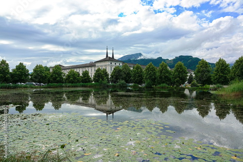 Stiftsteich und Stift Admont photo