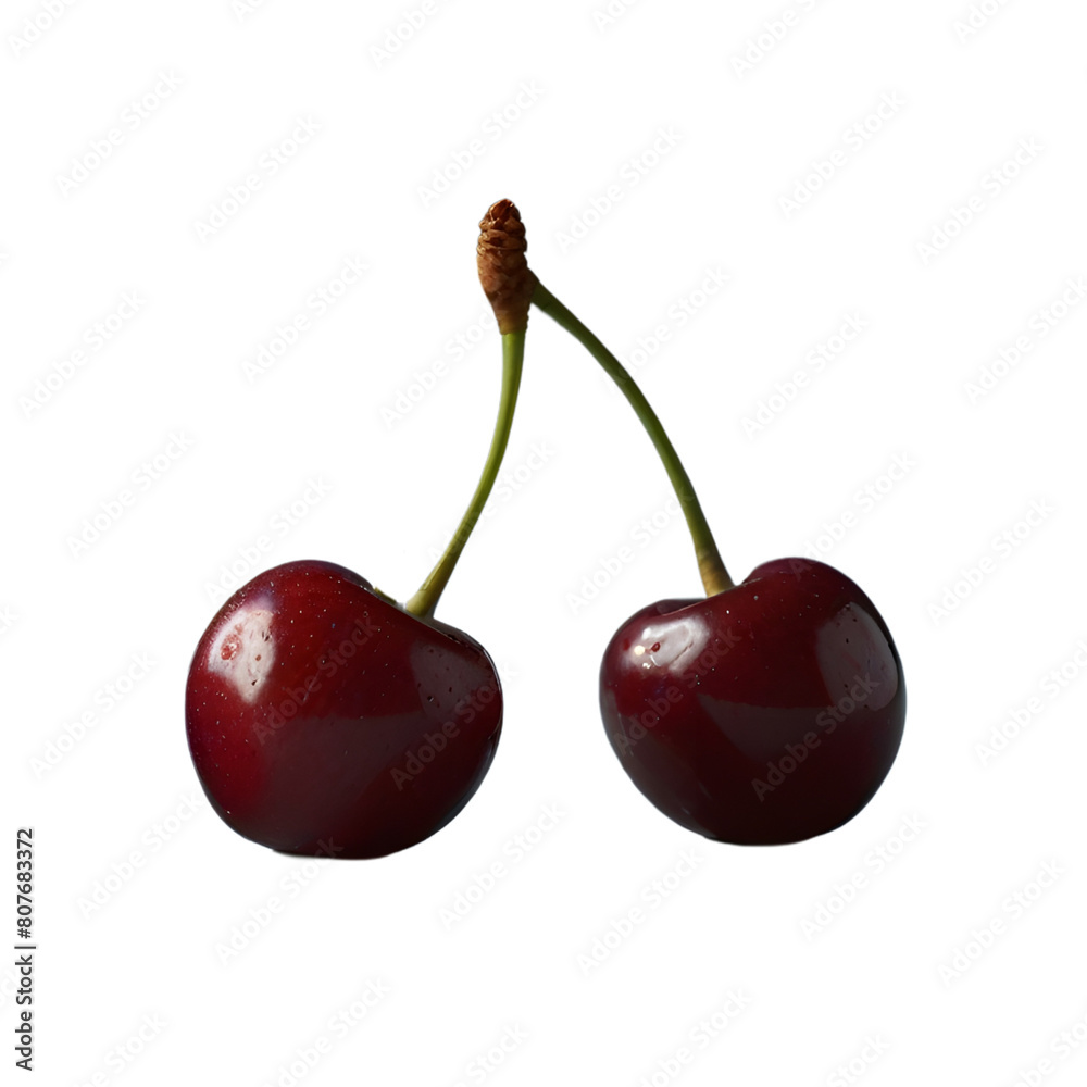 fresh cherries isolated on transparent background. cherry fruit with stem png cut out fresh cherries isolated on transparent background. cherry fruit with stem png cut out