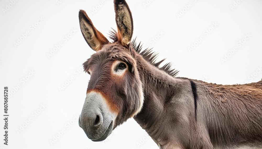 Fototapeta premium Donkey isolated on white background 