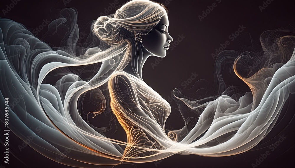 A cel sketch with transparent smoke drifting up making a beautiful woman made of Smokey steam, exaggerate the transparent, Smokey, foggy thin visible Smokey lines of a woman’s form made of smoke comin A cel sketch with transparent smoke drifting up making a beautiful woman made of Smokey steam, exaggerate the transparent, Smokey, foggy thin visible Smokey lines of a woman’s form made of smoke comin