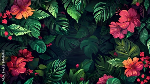 This is a modern retro floral background with flowers. The element can be used in vintage wallpaper design.