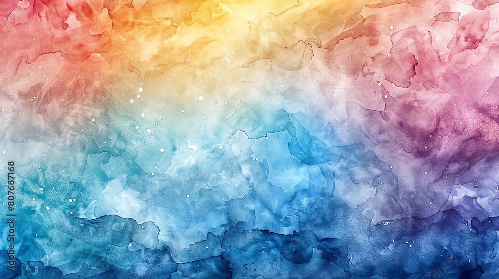 Obraz premium An ethereal dreamscape, painted in hues of blue, purple, pink, and yellow