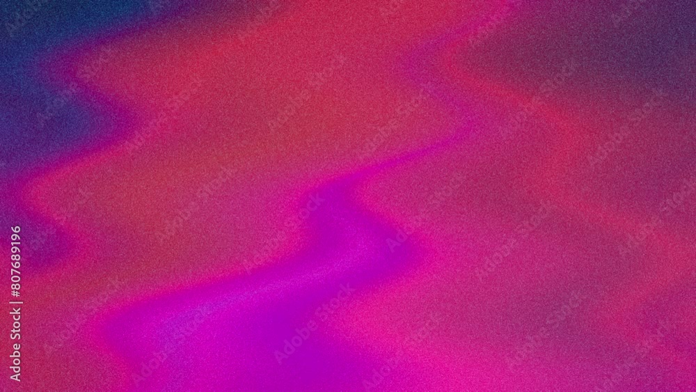 VHS-style abstract grainy background. Neon orange, bright magenta pink, blue, green curves. Blurry wavy flow in retro 70s 80s 90s design for club party, music cover. Grunge texture. Psychedelic flame