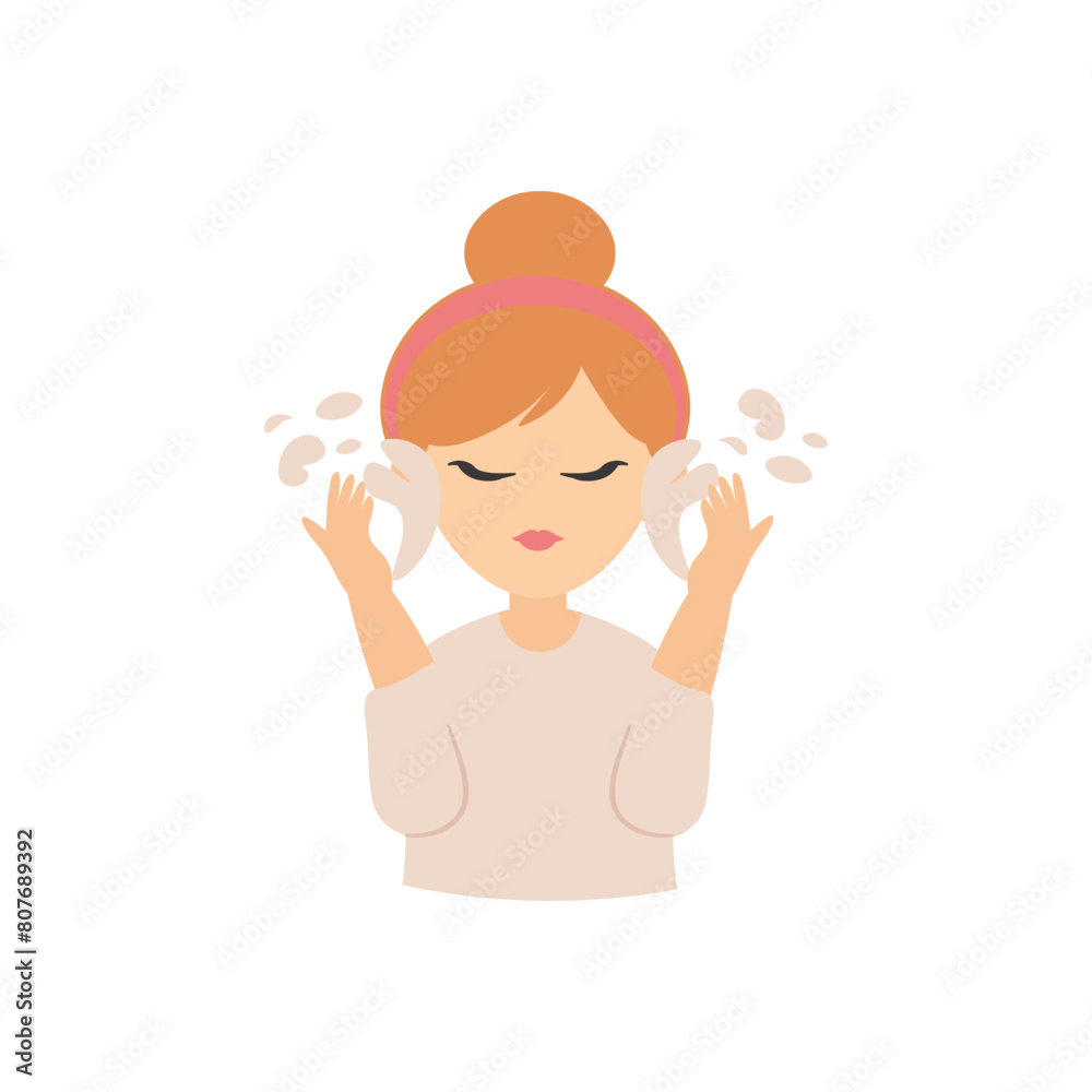 Women Skincare Illustration Women Skincare Illustration