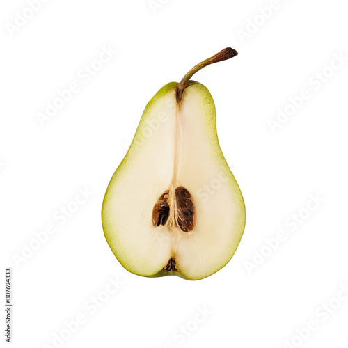 isolated pear fruit slice , GENERATIVE AI