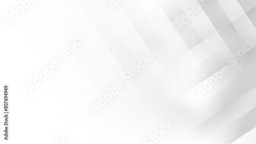 Abstract  white and gray color, modern design stripes background with rectangle shape. Vector illustration.