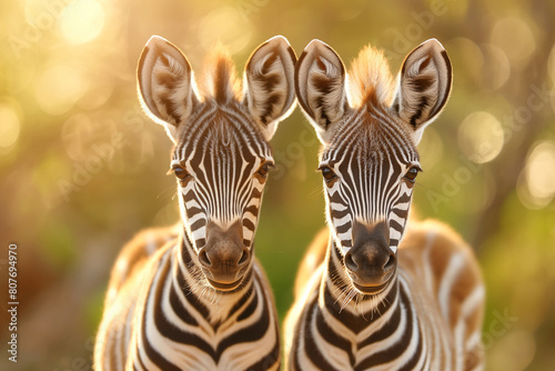 Portrait of baby zebra in the African savanna © Mark G