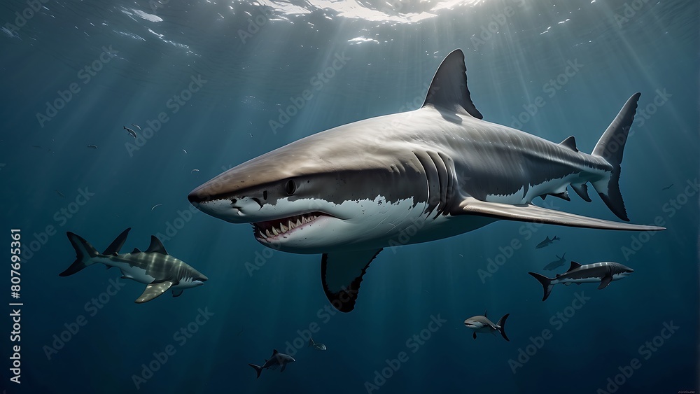 Shark in the sea Great White Shark Shark in the sea Great White Shark