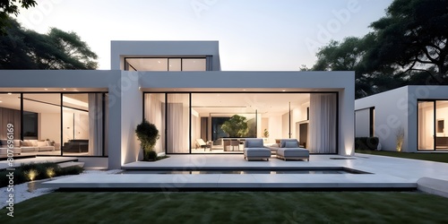 modern minimalist private house © Stefan Schurr