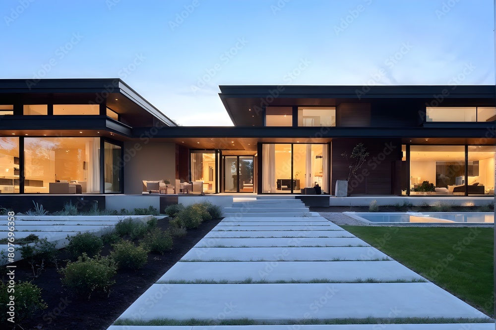 modern minimalist private house