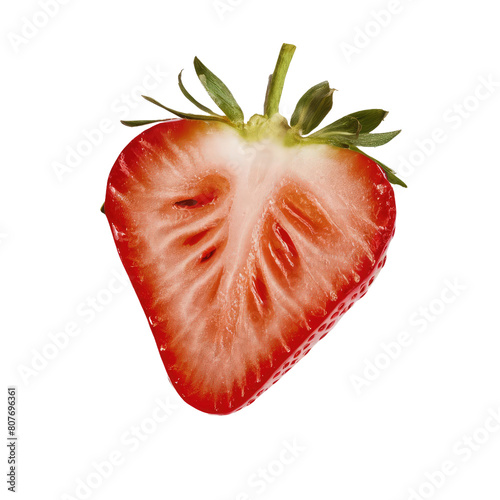 isolated strawberry fruit slice , GENERATIVE AI