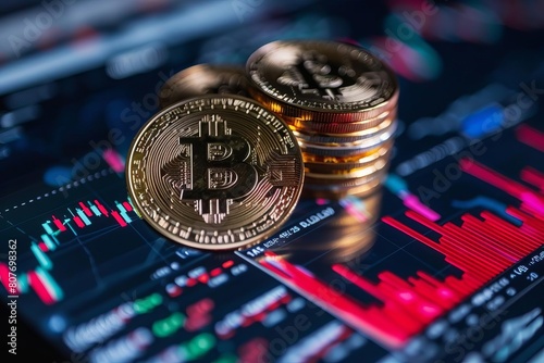 Cryptocurrency on Binance trading app photo