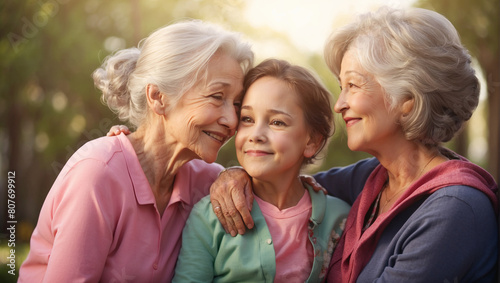 Generational Love Illustrate three generations of women
