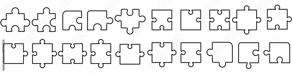 Puzzle icon vector set. Conundrum illustration sign collection. Teaser symbol or logo. Puzzle icon vector set. Conundrum illustration sign collection. Teaser symbol or logo.