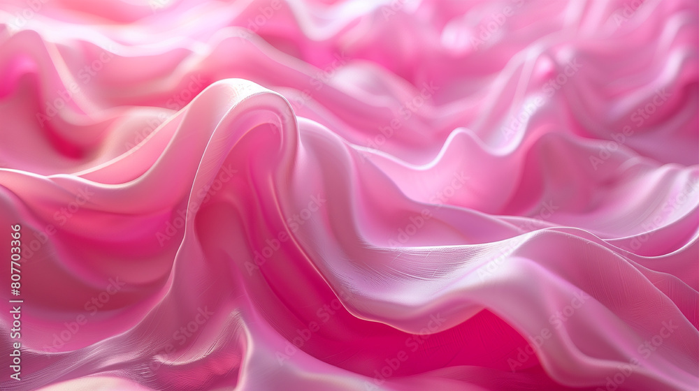 A pink fabric with a wave pattern. The fabric is made of a material that looks like it is made of plastic A pink fabric with a wave pattern. The fabric is made of a material that looks like it is made of plastic