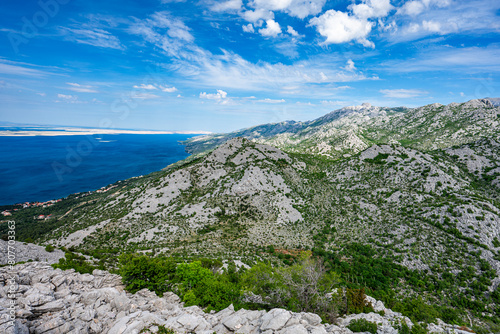Scenic view of Paklenica National Park in the Velebit Mountains. One of the most popular travel destination in Croatia. photo