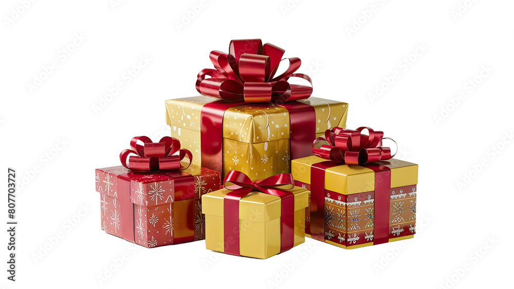 Fototapeta premium isolated gift box, GENERATIVE AI
